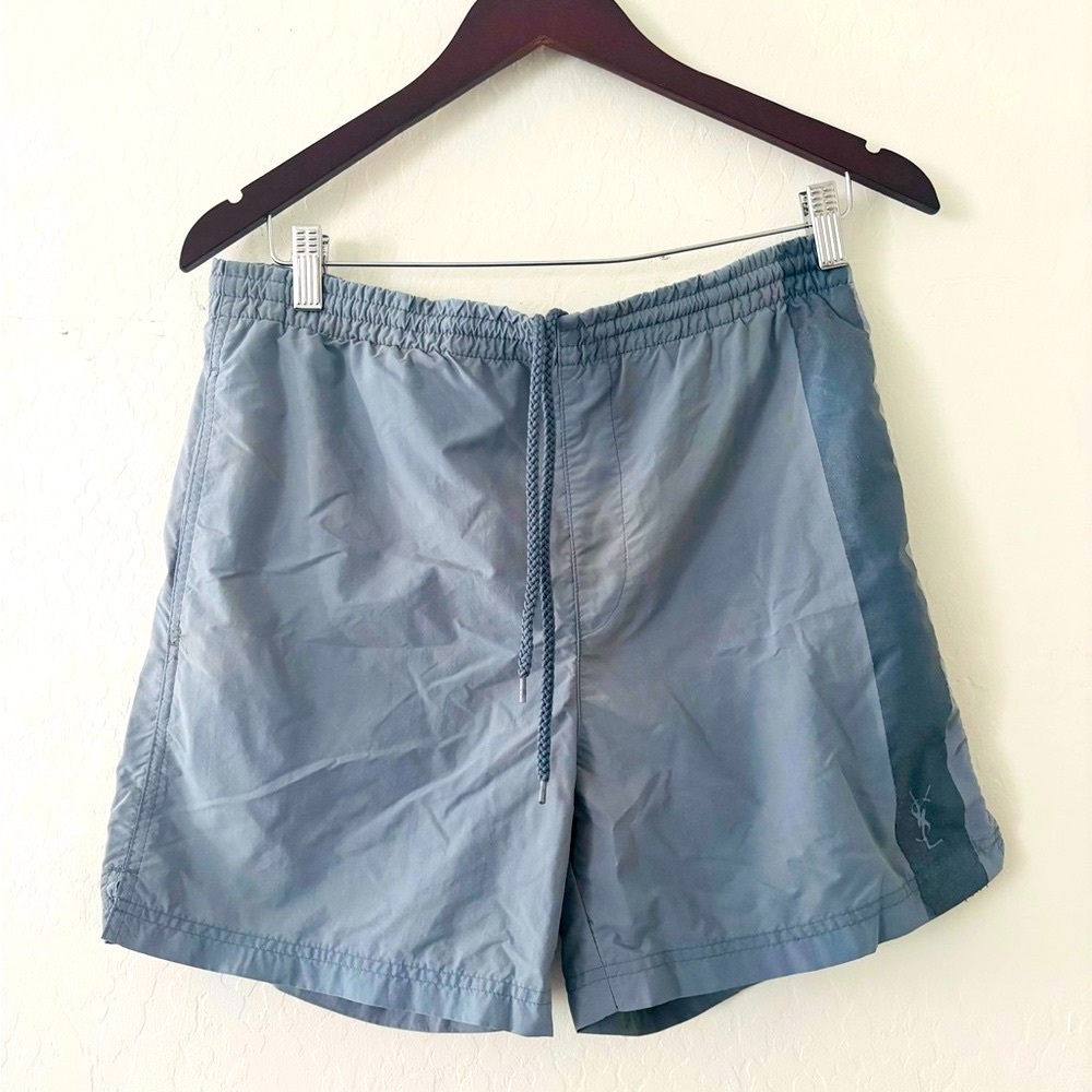 Yves Saint Laurent Gray Drawstring Shorts